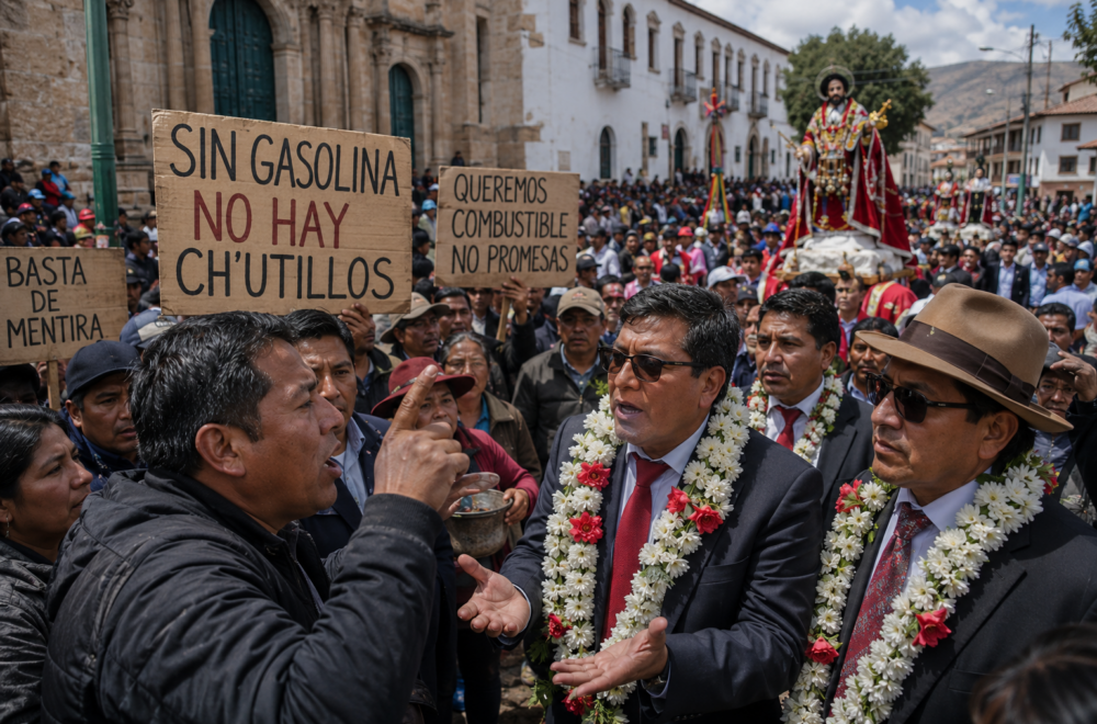 Protestas en Potosí ante la escasez de combustibles durante la festividad de San Bartolomé