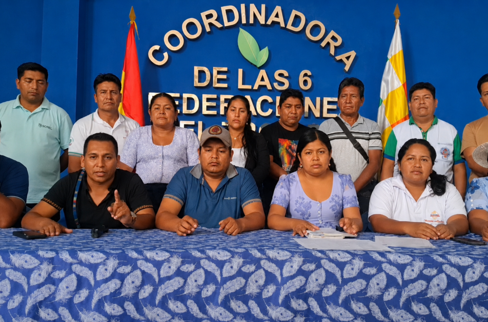 Dirigente cocalero del Trópico alerta sobre la defensa de Evo Morales y responsabiliza al Gobierno