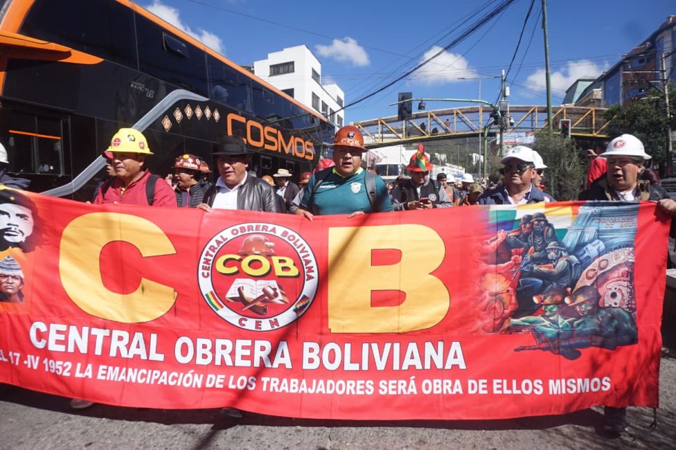 La COB presiona al Gobierno para retirar norma en defensa de derechos laborales