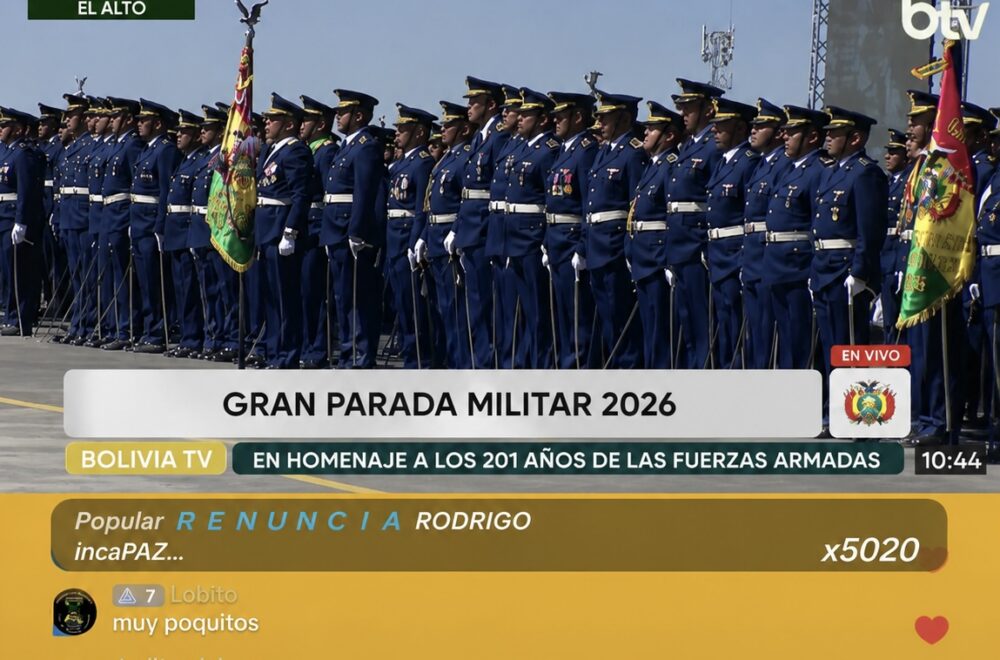 Descontento ciudadano se hace evidente durante la Gran Parada Militar 2026