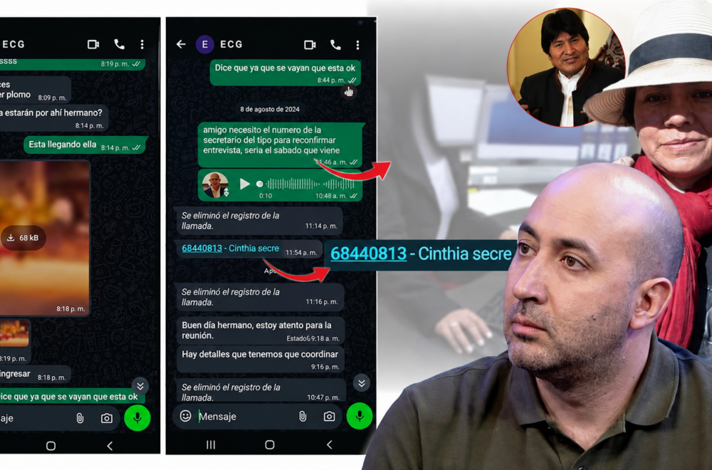 Revelaciones de Cerimedo generan dudas sobre sus vínculos con la oficina de Evo Morales