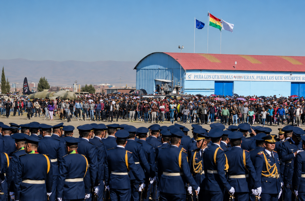 Desbordante multitud interrumpe la Parada Militar en El Alto