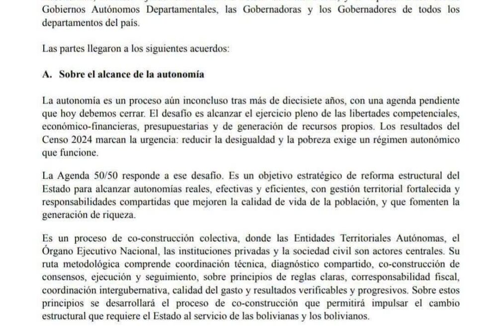 Gobierno y gobernadores pactan Agenda 50/50 para reformar coparticipación y autonomía fiscal