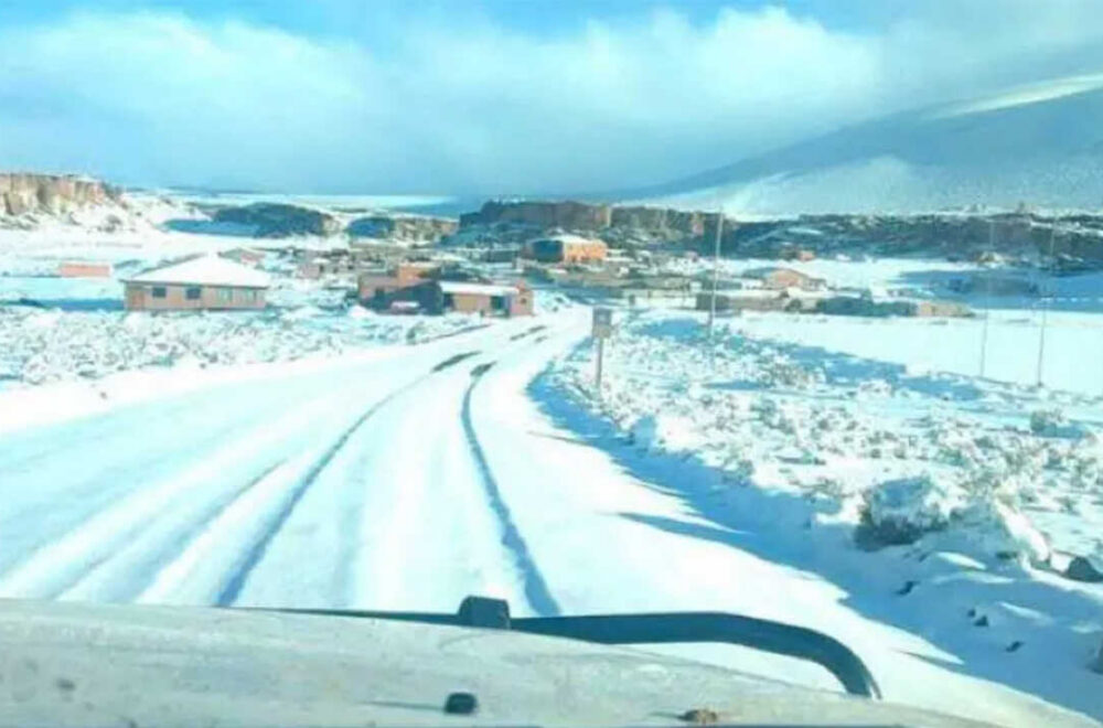 Cierre de fronteras en Potosí por intensas nevadas