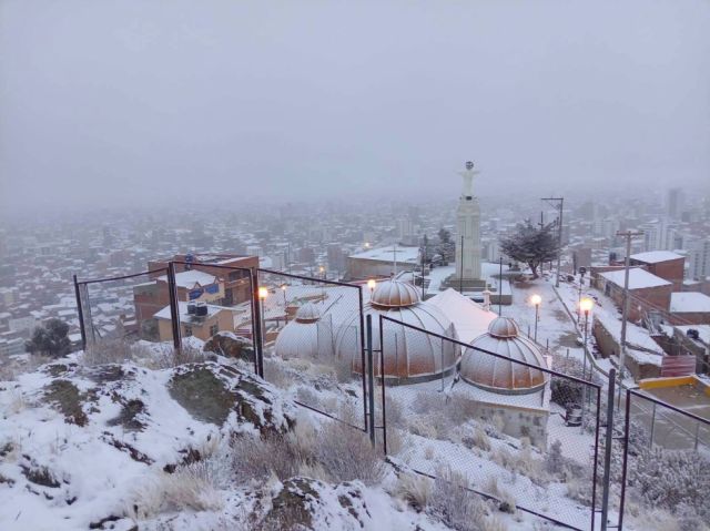 Suspensión de clases en Oruro por nevada intensa