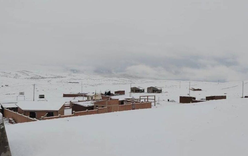 Nevadas y lluvias en Potosí: alerta del Senamhi