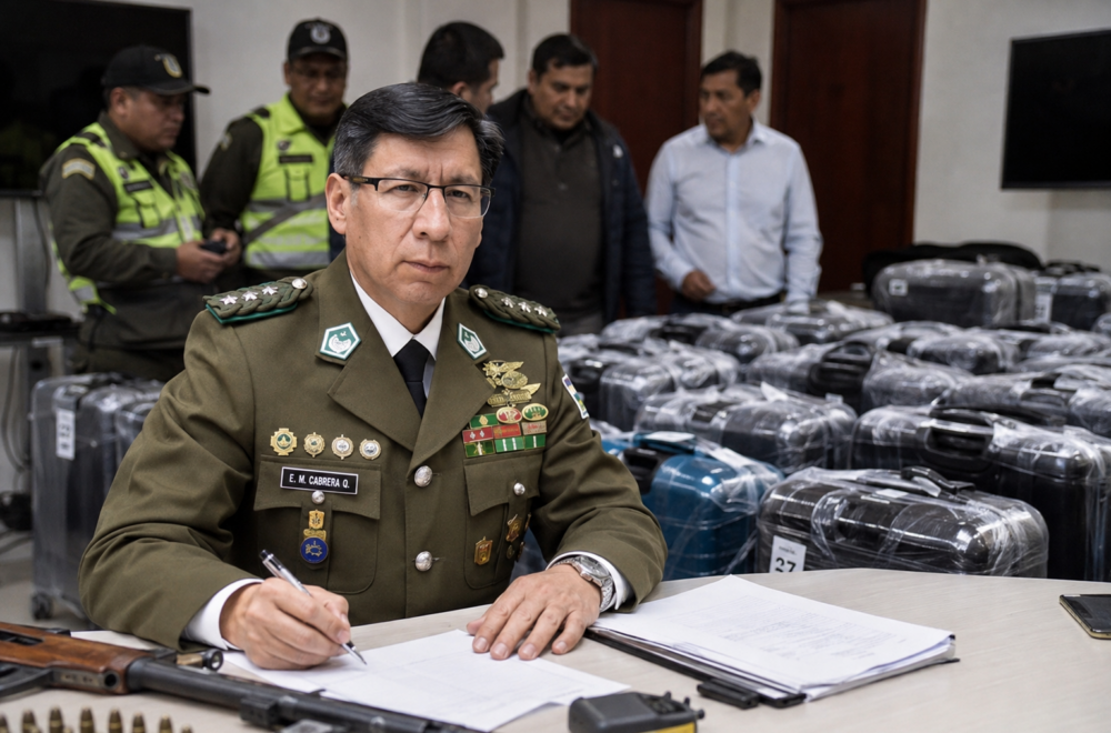 Franz Cabrera asume como inspector general de la Policía Boliviana en medio de controversias