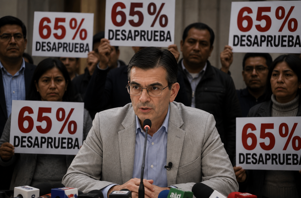 La aprobación de Rodrigo Paz cae al 21%, marcando un récord negativo