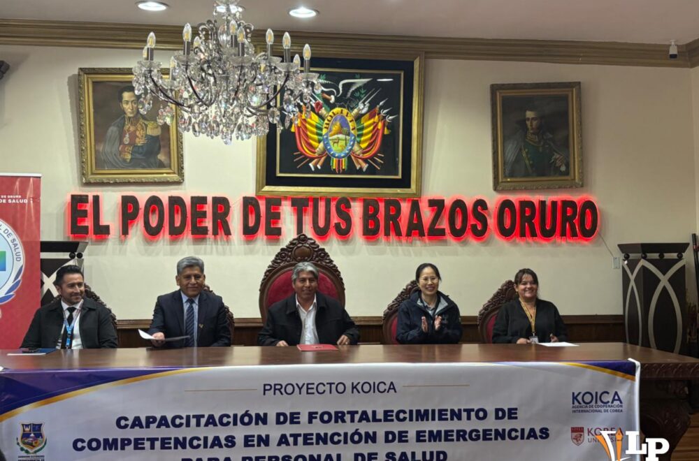 Oruro fortalece su atención en emergencias con apoyo coreano
