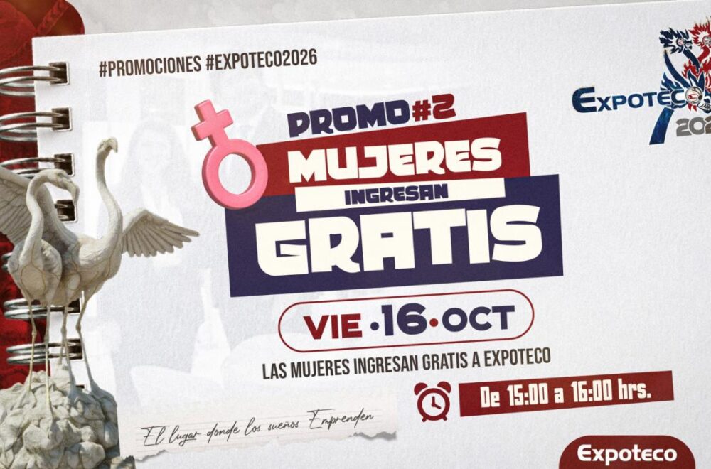 Expoteco 2026: Mujeres tendrán acceso gratuito el 16 de octubre