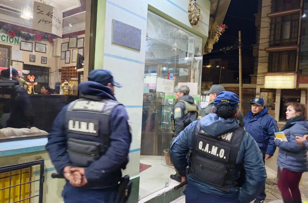 Operativo interinstitucional en Oruro refuerza la seguridad ciudadana