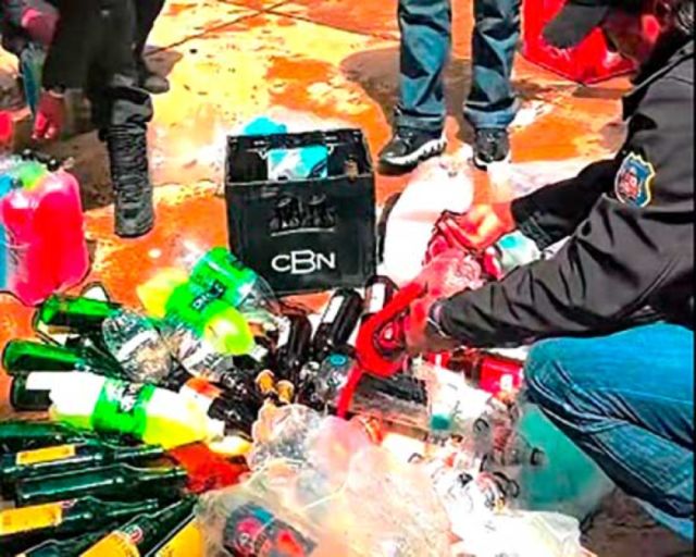Destrucción de bebidas alcohólicas supera los 2 mil litros en operativos de control