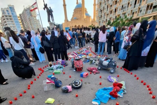 Homenaje a los niños mártires en Beirut
