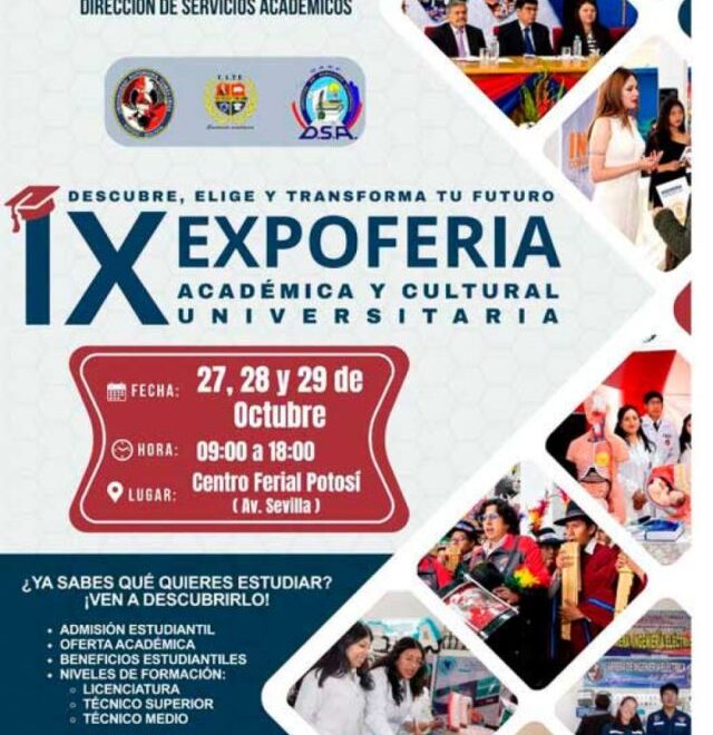 Universidad Autónoma Tomás Frías celebra su novena Expoferia Académica