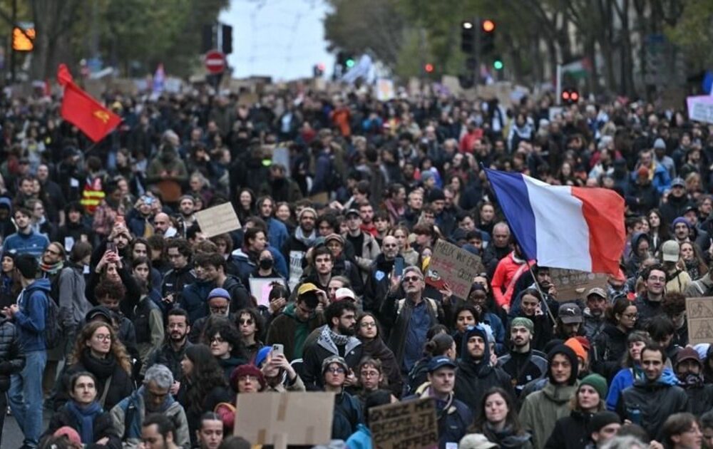 Primeros enfrentamientos entre la policía y manifestantes en Francia