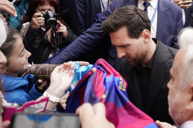Leo Messi llega a Oviedo para recibir el Premio Princesa de Asturias