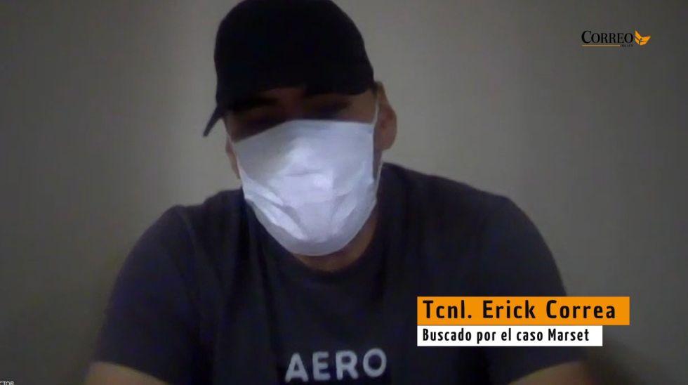 Erick Correa se declara perseguido y exige garantías para presentarse ante la justicia
