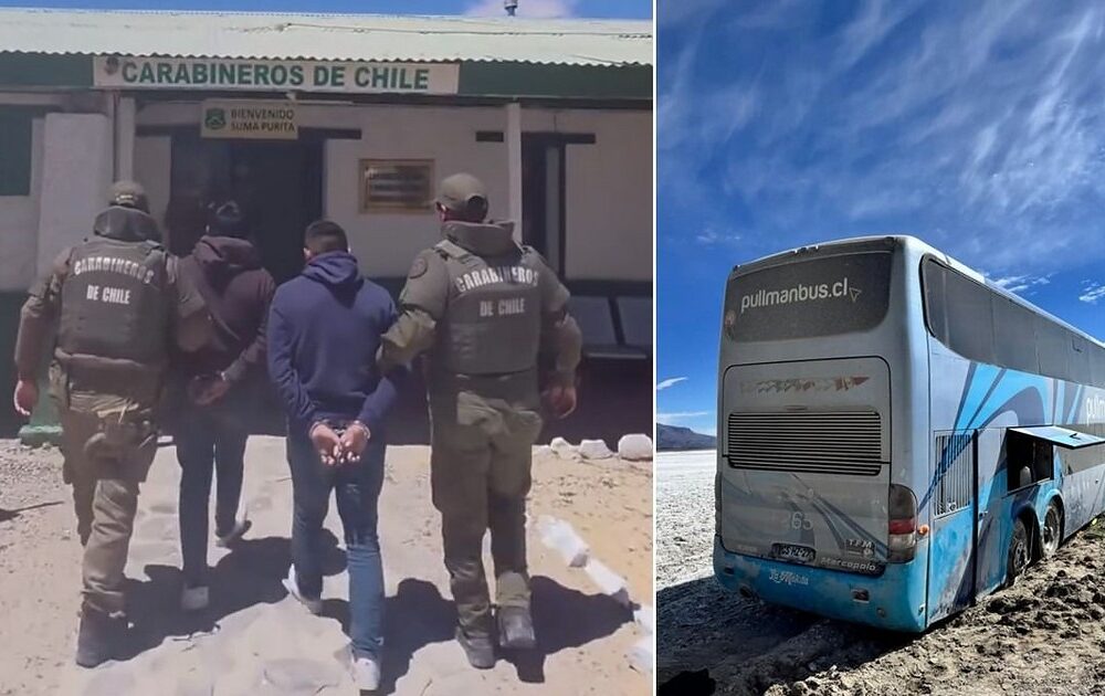 Detenidos dos bolivianos en Chile al intentar robar un bus