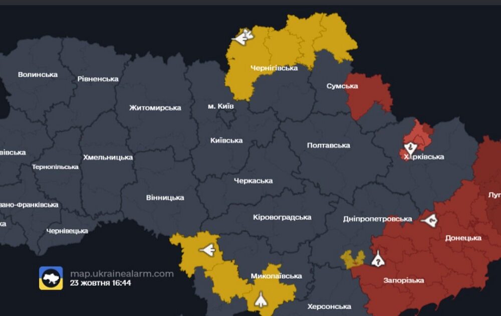 Ucrania implementa un mapa en tiempo real para detectar drones rusos